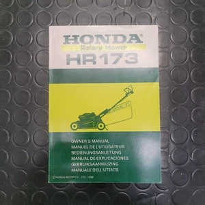 Manuale manual libretto uso manutenzione rasaerba lawn mower HONDA HR 173 1988 - Picture 1 of 2
