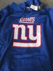 New York Giants NYG NY Hoodie Jacket 2XL XXL Majestic New Blue Red