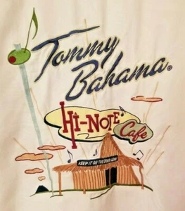 Tommy Bahama Men' Shirt Hi-Note Cafe Button-Up Ivory Size Medium Designer - Picture 1 of 6