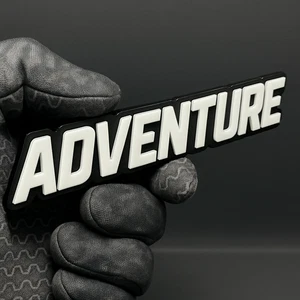 ADVENTURE Emblem Badge – Custom Acrylic Multicolor Car Fender Tailgate Decal - Picture 1 of 2