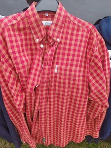 Check Red Ben Sherman Button Down Classic Shirt Good Condition See Other Items - Picture 1 of 3