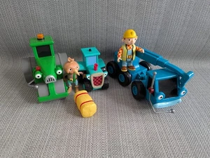 3x Bob The Builder Bundle Giocattolo Lofty, Roley & Travis + Personaggi e Accessori  - Foto 1 di 3