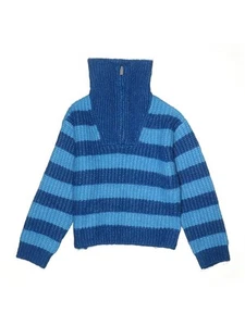 NWT Zara Girls Blue Turtleneck Sweater 9 - Picture 1 of 2