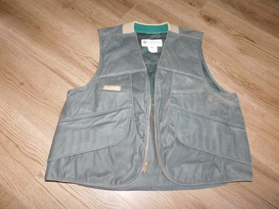 Columbia Briarshun Oilskin Bird Hunting Vest Mens  XL Pockets Game Pouch, 9/80 - Image 1 of 4