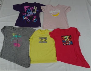 LOT OF 5 GIRLS 4/5T T-SHIRTS MOON PIE BILLABONG UVA PROTECTION TEE #63 - Picture 1 of 9
