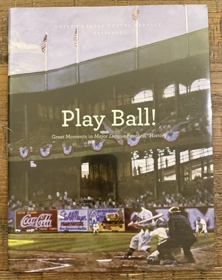 USPS Play Ball! Great Moments in MLB History Book and Stamps - Image 1 of 2