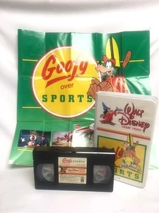 WALT DISNEY Home VHS Video “GOOFY OVER SPORTS” & POSTER Clamshell 44VS 1981 - Picture 1 of 14