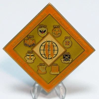 [694] 2nd Signal Brigade Challenge Coin Diamond Shape US Army WWII Vietnam 8cm - Image 1 of 2