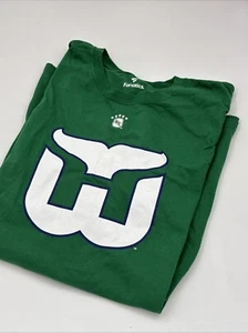 Hartford Whalers Gordie Howe 9 Fanatics Brand Green T-shirt Short Sleeve 5XL - Picture 1 of 5