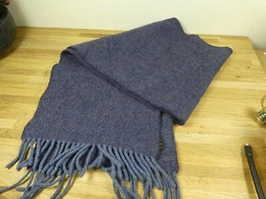 Super Looking 100% Lambswool Unisex Fringed Scarf - Picture 1 of 4