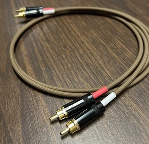 5 Ft. JMB CABLE CO Rca Interconnect Cables Audiophile Gold Reference Standard - Picture 1 of 10