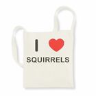 I Love Squirrels - Cotton Sling Bag | Choice Of Colour