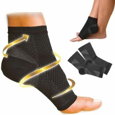 Compression Sleeve Support PLANTAR FASCIITIS Foot Pain Valgus Heel Ankle Socks - Image 1 of 4