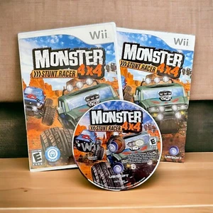 Monster 4x4 Stunt Racer Nintendo Wii 2009 Tested & Working Complete in Box - Picture 1 of 10