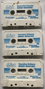 Commodore 64 1984 software operativo Money Manager conjunto de 3 cintas de casete - Imagen 1 de 4