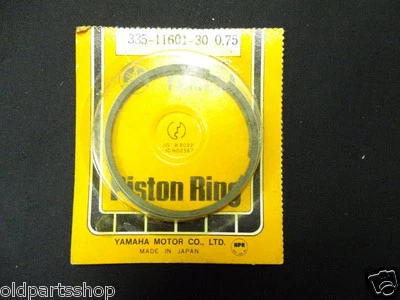 Yamaha RS100 YL2 L5T LT2 LT3 Enduro Piston Ring 0.75 NOS 3rd OVER 335-11601-30 - Image 1 of 2