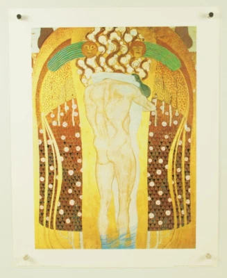 GUSTAV KLIMT Este beso del mundo entero ~ bellas artes offset litografía impresión de colección 16x20 Foto 1 de 4