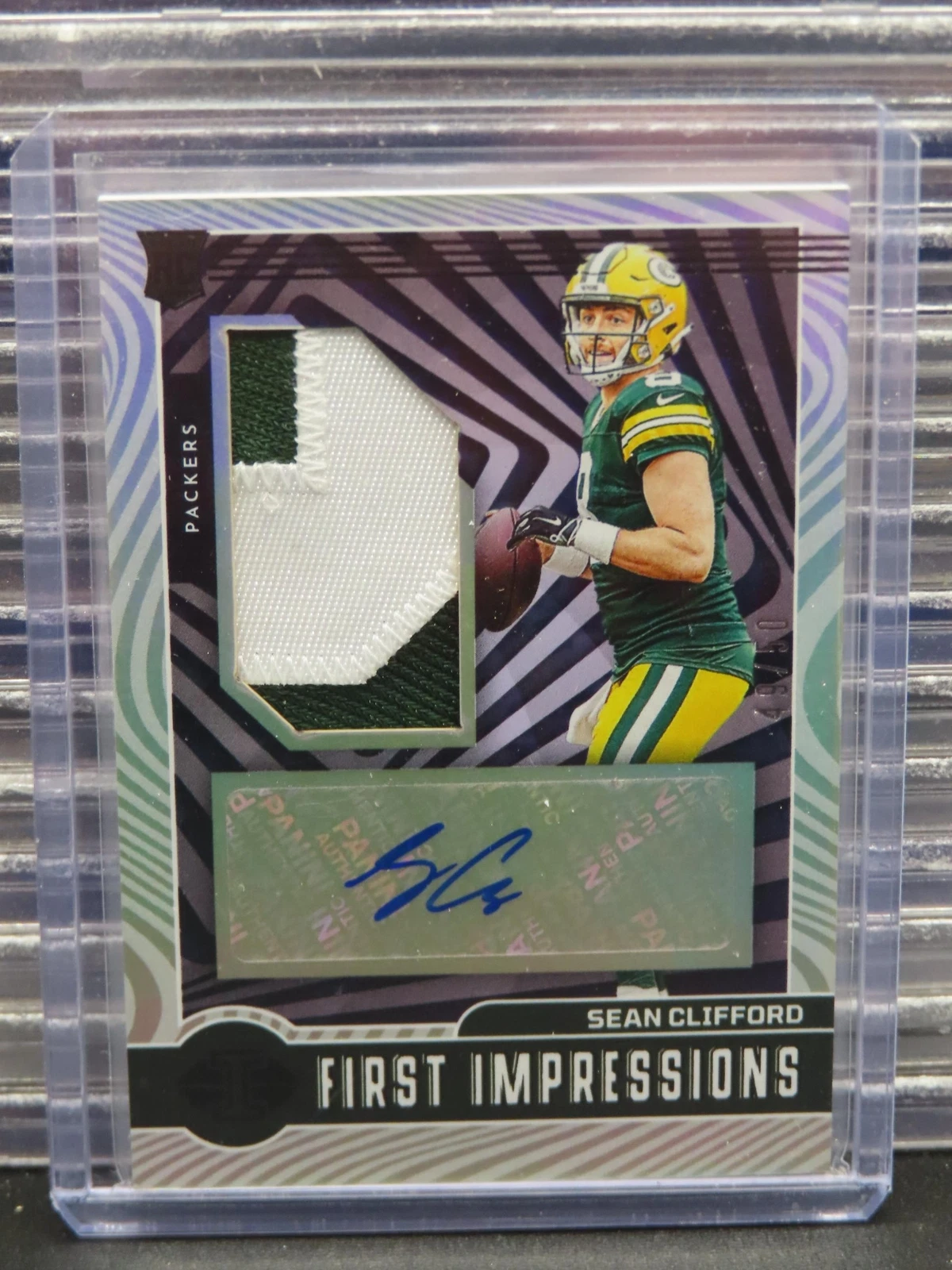 2023 Illusions Sean Clifford First Impressions Black Rookie Patch Auto RC #49/50