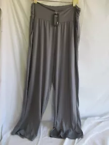 TARSE Soft Yoga Lounge Wide Leg Casual Loose Long Fitness Pants 2XL Gray NWT - Picture 1 of 10