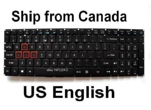 Keyboard for Acer Aspire VX15 VX5-591G VX5-591G-54VG VX5-591G-76YZ VX5-591G-565 - Imagen 1 de 1