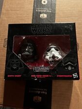 Disney Star Wars Black Series Titanium Helmets 03 Darth Vader & Stormtrooper Pic