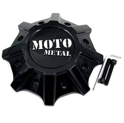 Moto Metal Gloss Black All Bolt Patterns Center Cap MO986/988 PN T142L215-H48-S1 - Image 1 of 4