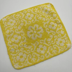 Vintage St. Mary's Yellow Floral Washcloth USA - Picture 1 of 11