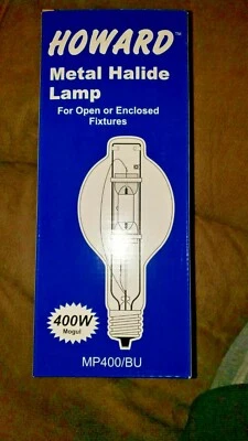 Metal Halide Lamp HOWARD MP400/BU BT37-P Clear 400 Watts EX39 Mogul Base - Image 1 of 2