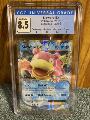 CGC Graded 8.5 Slowbro EX 26/108 XY Evolutions 2016. Great PSA potential as well - Image 1 of 2