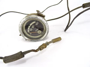 Fernthermometer VDO Temperaturanzeige Ø60mm (defekt) vom Fendt Farmer 2 Traktor - Bild 1 von 4