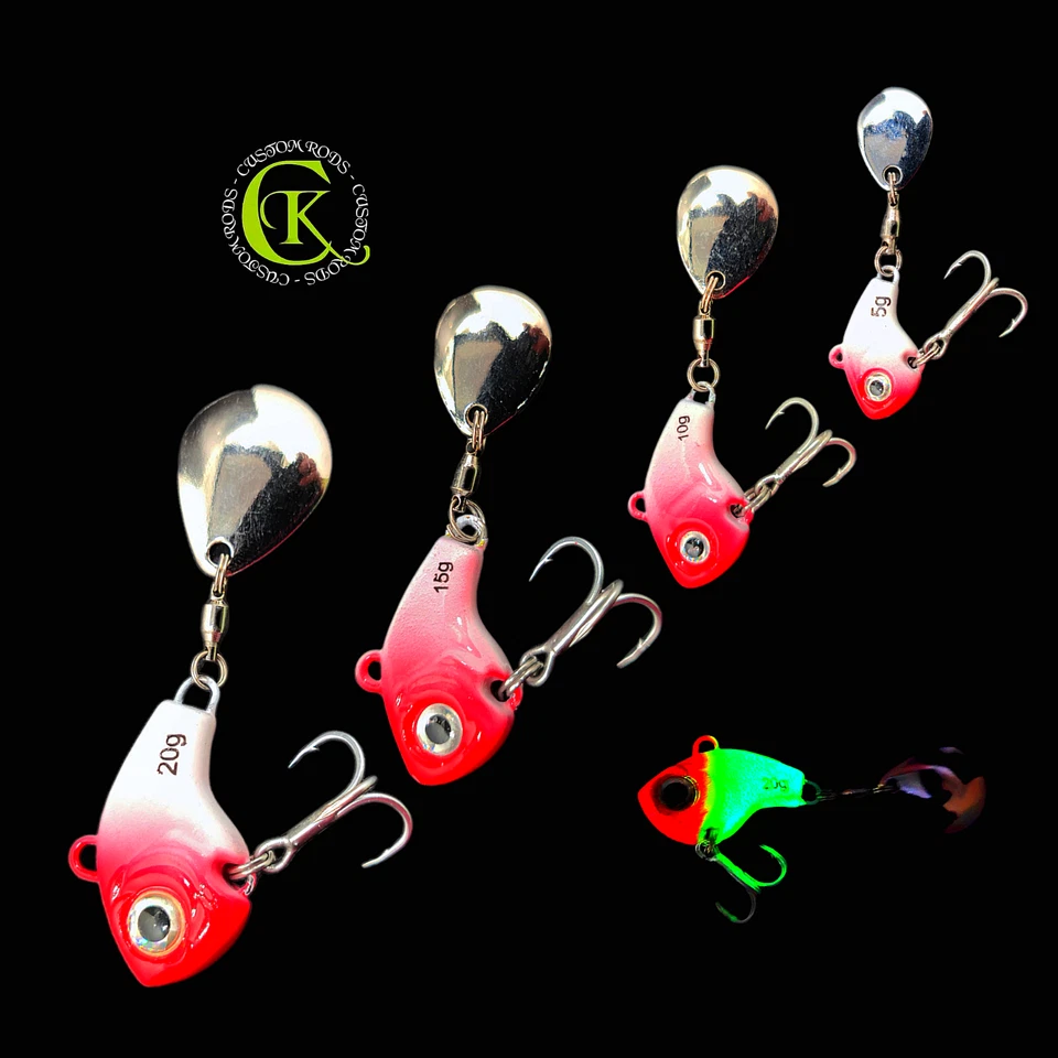 Jig Spin 5/10/15/20g Glow leuchtend Chatterbait Blade Kunstköder Spin Runner NEU - Bild 1 von 1