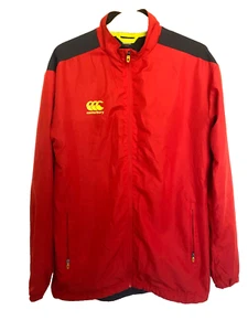 Chaqueta de Rugby Canterbury Roja y Negra Cremallera Completa Entrenamiento Cortavientos Para Hombres S - Imagen 1 de 16