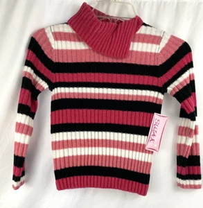 SWAK Sealed with a Kiss Youth Girl's Long Sleeve Sweater, Size 5, Pink/Blk/Wht. - Picture 1 of 7