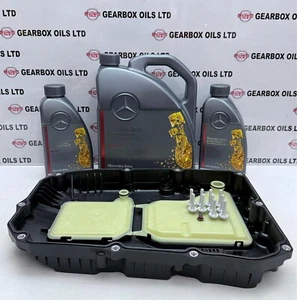 GENUINE MERCEDES 9G TRONIC AUTOMATIC GEARBOX OIL 7L HYBRID SUMP PAN FILTER KIT - Picture 1 of 9