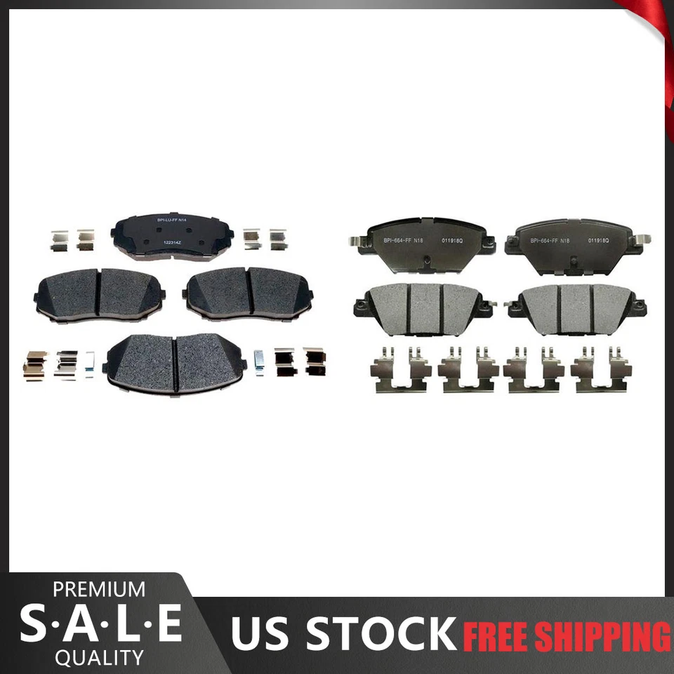 适用于 2019 年 2017 2016 年马自达 CX-9 前后 R 系列陶瓷刹车片 — 第 1/4 张图片