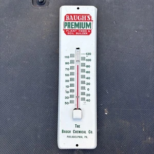 Vintage Baugh’s Plant Food & Soil Builder Thermometer Farm Advertising Philly PA - Picture 1 of 9