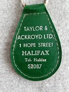 Vintage Renault Car Key Ring From Taylor & Ackroyd Dealer Halifax W Yorkshire - Picture 1 of 7