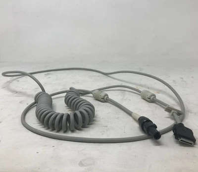 Cable de adquisición de ECG/ECG de paciente en espiral GE ECAM-GE14-S para GE MAC 5000/5500 Foto 1 de 4