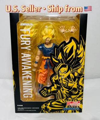 Dragon Ball Goku Fury Awakening Battle Damage ajuste demoníaco Shfiguarts estoque dos EUA - Imagem 1 de 4
