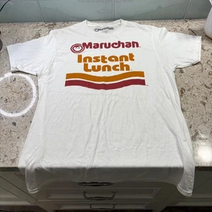 Maruchan Instant Lunch Graphic Tee Novelty Ramen Noodles White Kids Size M - Picture 1 of 4