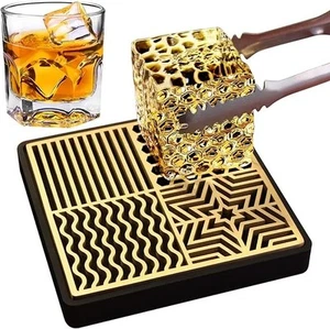 Eisstempel Messing Würfel Imprinter Tablett Presse Basteln Modern Stempel Cocktails Whisky - Bild 1 von 5