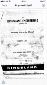 Kingsland Ironworker J21 User Manual Parts Not Geka Mechanical Punch Pdf - Picture 1 of 1