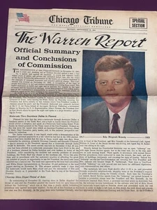 Chicago Tribune Special Section September 28, 1964 The Warren Report Kennedy - Picture 1 of 10