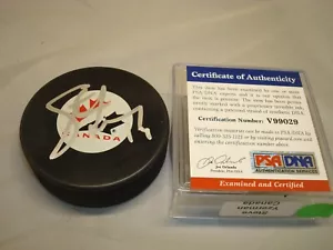 Steve Yzerman Signed Team Canada Hockey Puck Autographed PSA/DNA COA 1D - Picture 1 of 3
