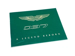 1996 Aston Martin DB7 Coupe & Volante: A Legend Reborn Brochure - Picture 1 of 2