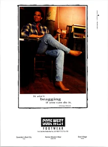 1993 Code West Footwear Ostrich Boot Dizzy Dean Zitat Vintage Druck Anzeige ganze Seite - Bild 1 von 1