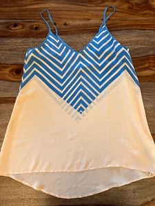 100% Silk FRENCH CONNECTION Cami TANK BLOUSE TOP-Sz. 4 (Small) - Picture 1 of 4