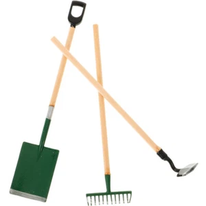 3 Pcs Mini Garden Tools Gardening Toys Miniature Kit for Kids Rake - Picture 1 of 12