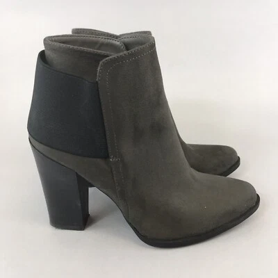 Call It Spring Grey Textile Suede Ankle Chelsea Pull On Heeled Boots US7.5 UK5 - Image 1 of 4