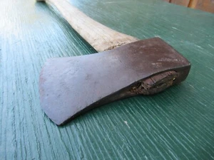 Hacha de hacha de herramienta vintage 19" mango de madera largo con hoja de 3+"" WELLAND VALE - Imagen 1 de 11